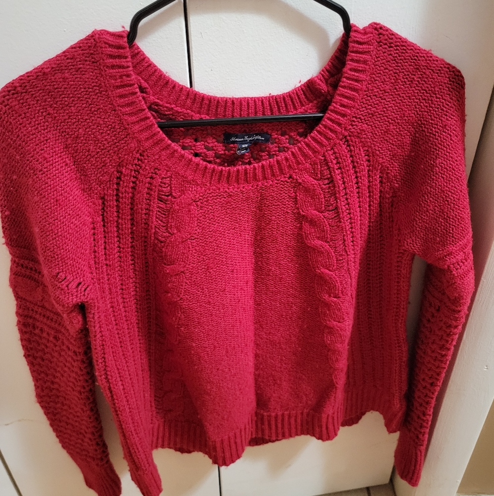 Red sweater